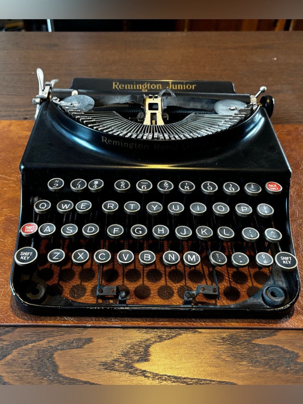 Remington Junior Black Portable Typewriter